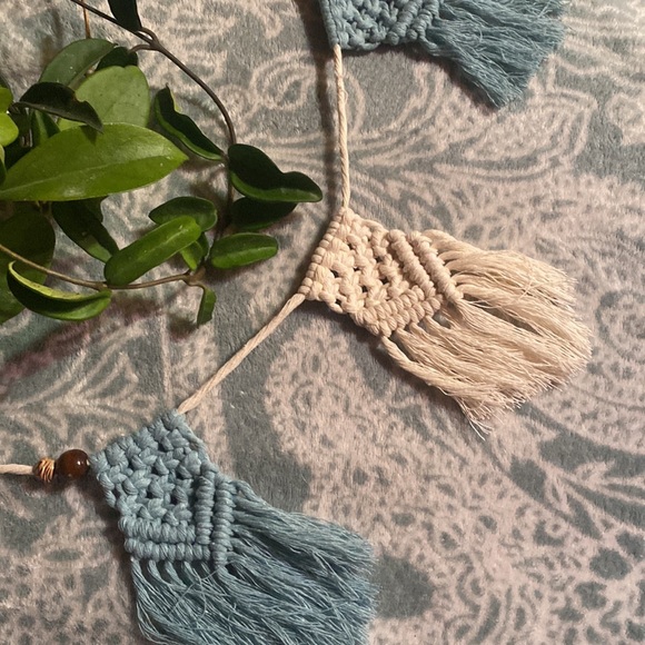 Hand Crafted Custom Macrame wall hanging decor banner - Picture 3 of 8